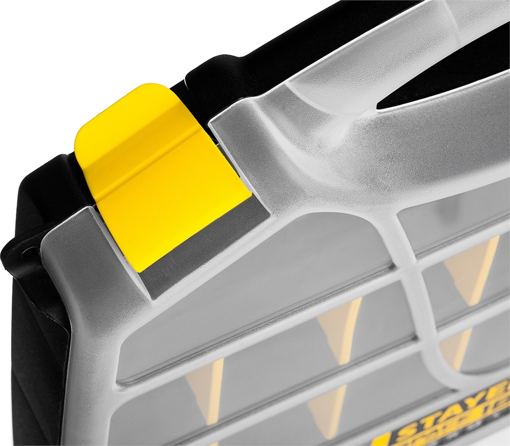 STAYER  SPACE-18, 455 х 355 х 70 мм, (18″), пластиковый органайзер с 21 ячейкой (38038-18) 38038-18_z01