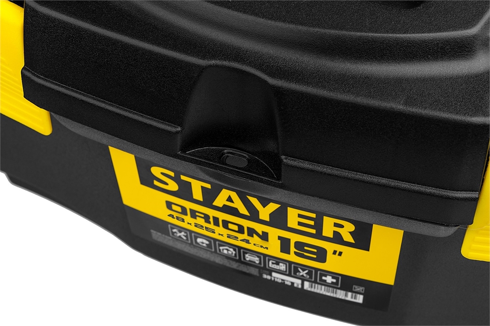 STAYER  ORION-19, 480 х 250 х 240 мм, (19″), пластиковый ящик для инструментов (38110-18) 38110-18_z03