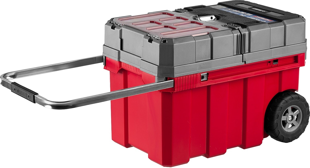 ЗУБР  МЕГАБОКС-24, 616 х 378 х 415 мм, (24″), пластиковый ящик-тележка для инструментов, Профессионал (38133-24) 38133-24