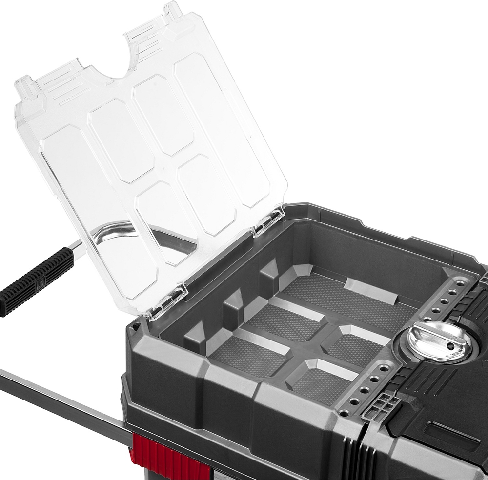 ЗУБР  МЕГАБОКС-24, 616 х 378 х 415 мм, (24″), пластиковый ящик-тележка для инструментов, Профессионал (38133-24) 38133-24