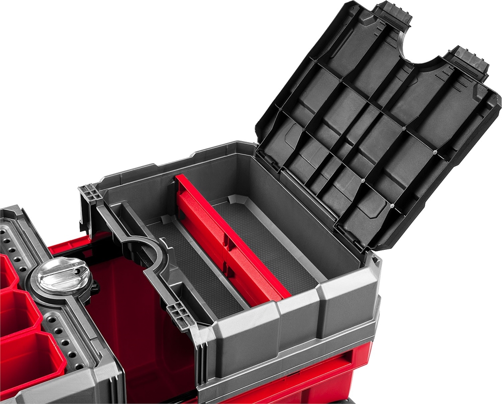 ЗУБР  МЕГАБОКС-24, 616 х 378 х 415 мм, (24″), пластиковый ящик-тележка для инструментов, Профессионал (38133-24) 38133-24