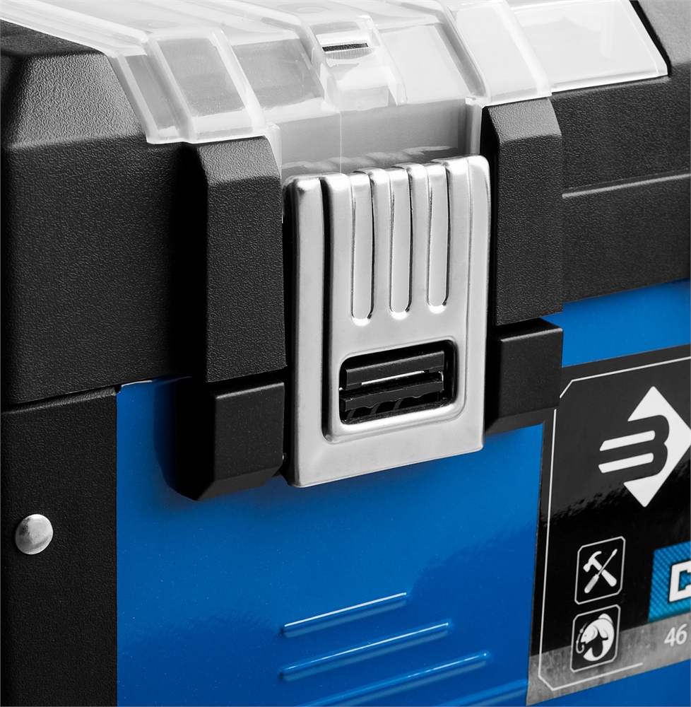 ЗУБР  СПУТНИК-18, 460 х 230 х 200 мм, (18″), металлический ящик для инструментов, Профессионал (38153-18) 38153-18