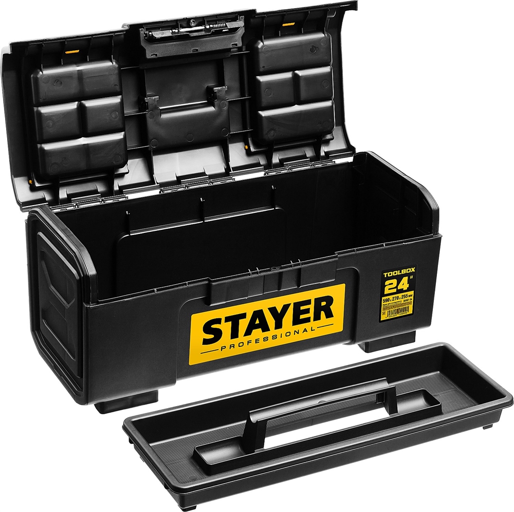 STAYER  TOOLBOX-24, 590 х 270 х 255, пластиковый ящик для инструментов, Professional (38167-24) 38167-24