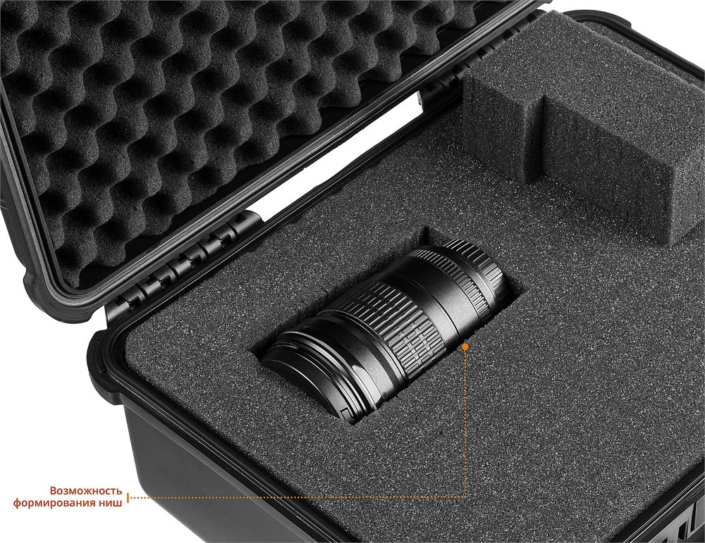 KRAFTOOL  PANZER-13, 340 х 290 х 150 мм, (13″), IP55, ударопрочный пластиковый ящик (38251-13) 38251-13