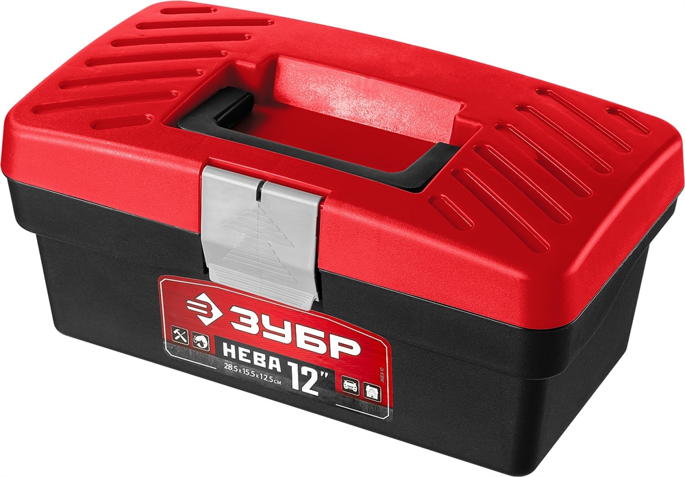 ЗУБР  НЕВА-12, 285 х 155 х 125 мм, (12″), пластиковый ящик для инструментов (38323-12) 38323-12