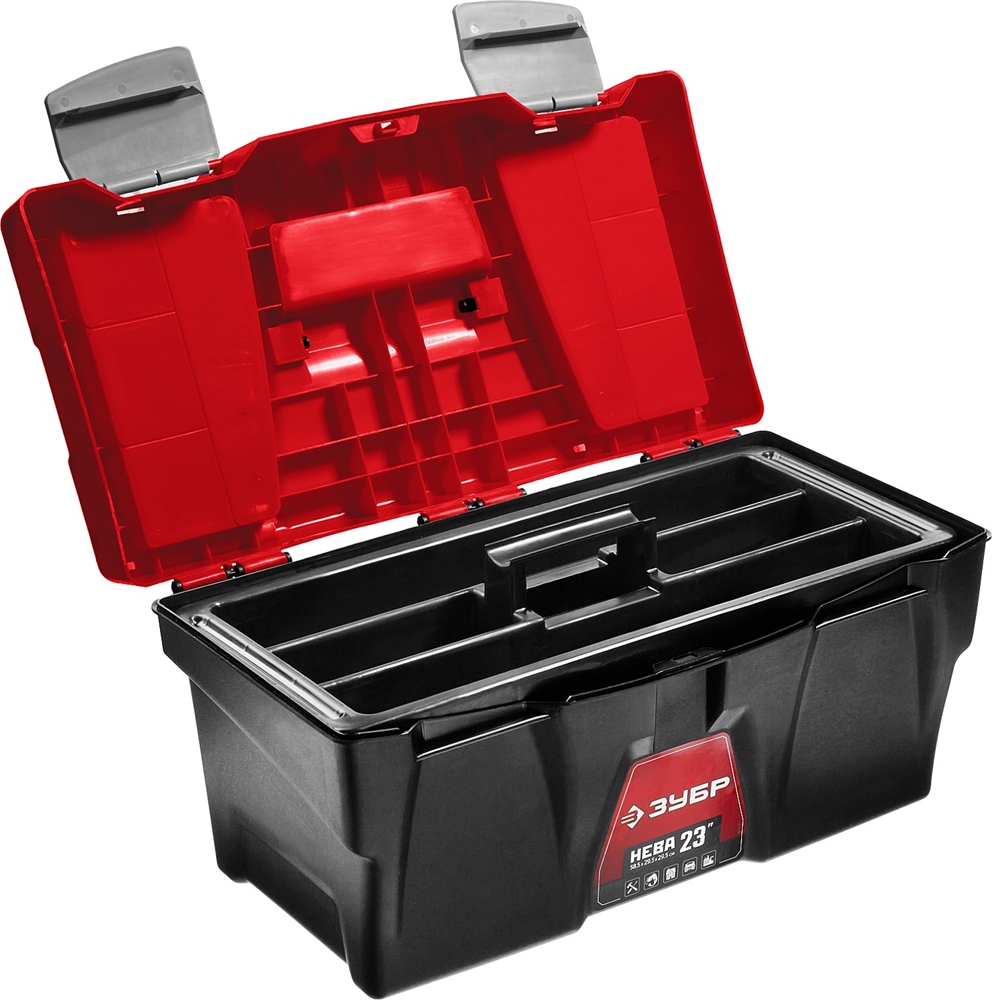ЗУБР  НЕВА-23, 585 х 295 х 295 мм, (23″), пластиковый ящик для инструментов (38323-23) 38323-23