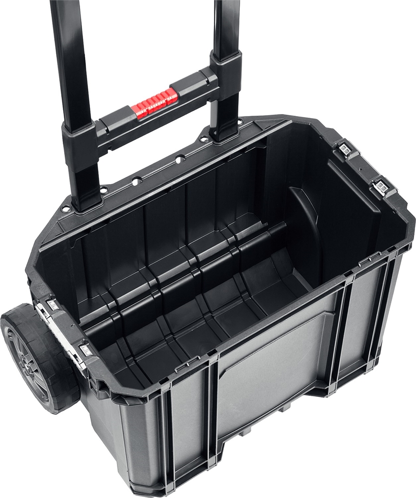 KETER  SMART ROLLING, 564 х 373 х 700 мм, (22″), набор пластиковый ящик-тележка + ящик для инструментов + ящик органайзер (38390-22) 38390-22