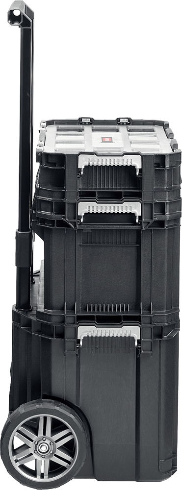 KETER  SMART ROLLING, 564 х 373 х 700 мм, (22″), набор пластиковый ящик-тележка + ящик для инструментов + ящик органайзер (38390-22) 38390-22
