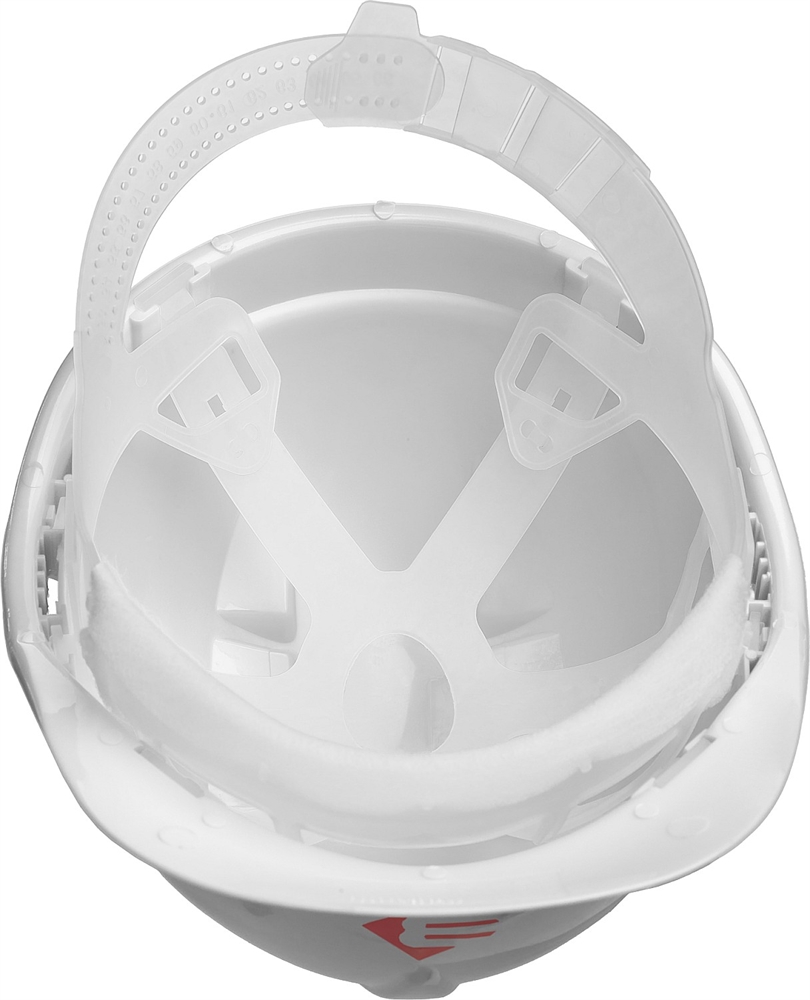 ЗУБР  белая, реечный механизм, универсальное крепление для наушников и щитков, защитная каска (11090-2) 11090-2_z01