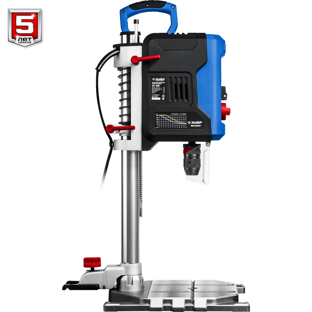 ЗУБР   800 Вт, 13 мм БЗП, вертикально - сверлильный станок, Профессионал (ВСС-П800) ВСС-П800