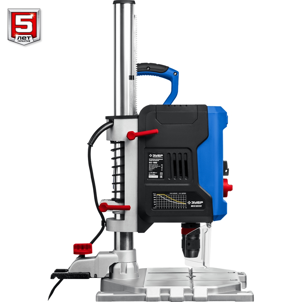 ЗУБР   800 Вт, 13 мм БЗП, вертикально - сверлильный станок, Профессионал (ВСС-П800) ВСС-П800