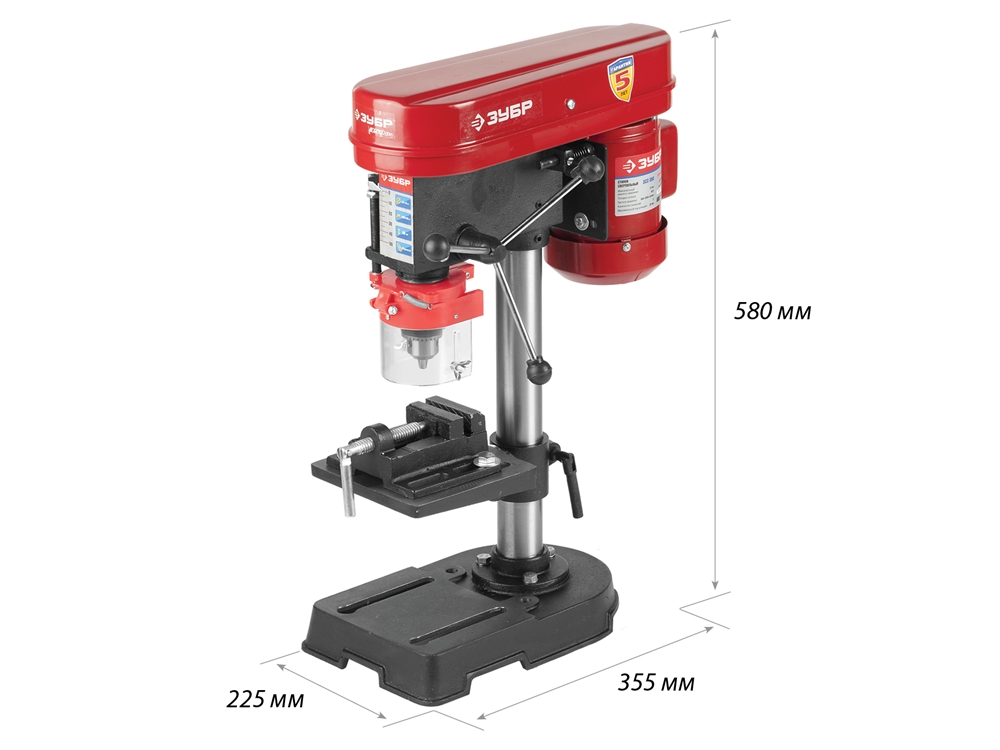 ЗУБР   350 Вт, 13 мм, вертикально - сверлильный станок (ЗСС-350) ЗСС-350