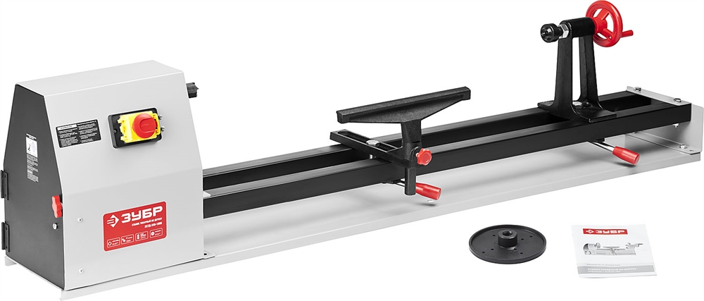 ЗУБР   d 350 мм, 1000 мм, 350 Вт, токарный станок по дереву (ЗСТД-350-1000) ЗСТД-350-1000