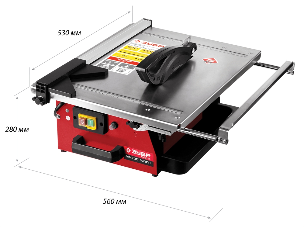 ЗУБР  d 200 мм, 1000 Вт, настольный электрический плиткорез (ЭП-200-1000Н) ЭП-200-1000Н