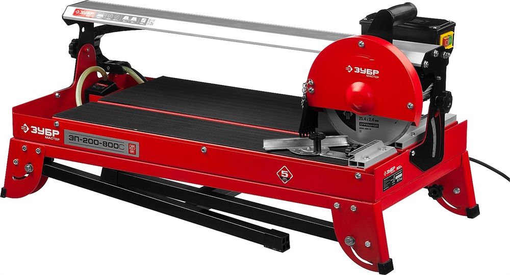 ЗУБР  620 мм, d 200 мм, 800 Вт, электрический плиткорез (ЭП-200-800С) ЭП-200-800С