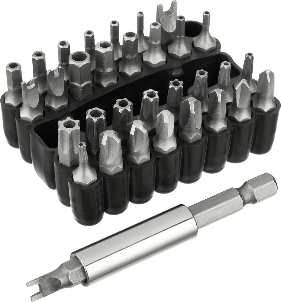 STAYER  33 шт, набор специальных бит с магнитным адаптером (26084-H33) 26084-H33