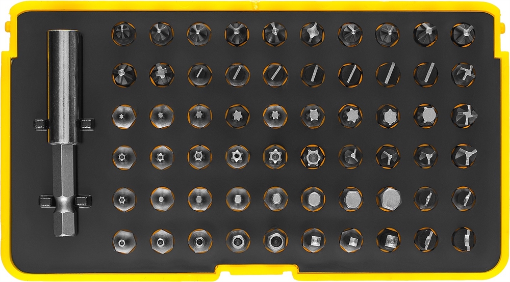 STAYER  61 шт, набор бит с магнитным адаптером (26084-H61) 26084-H61