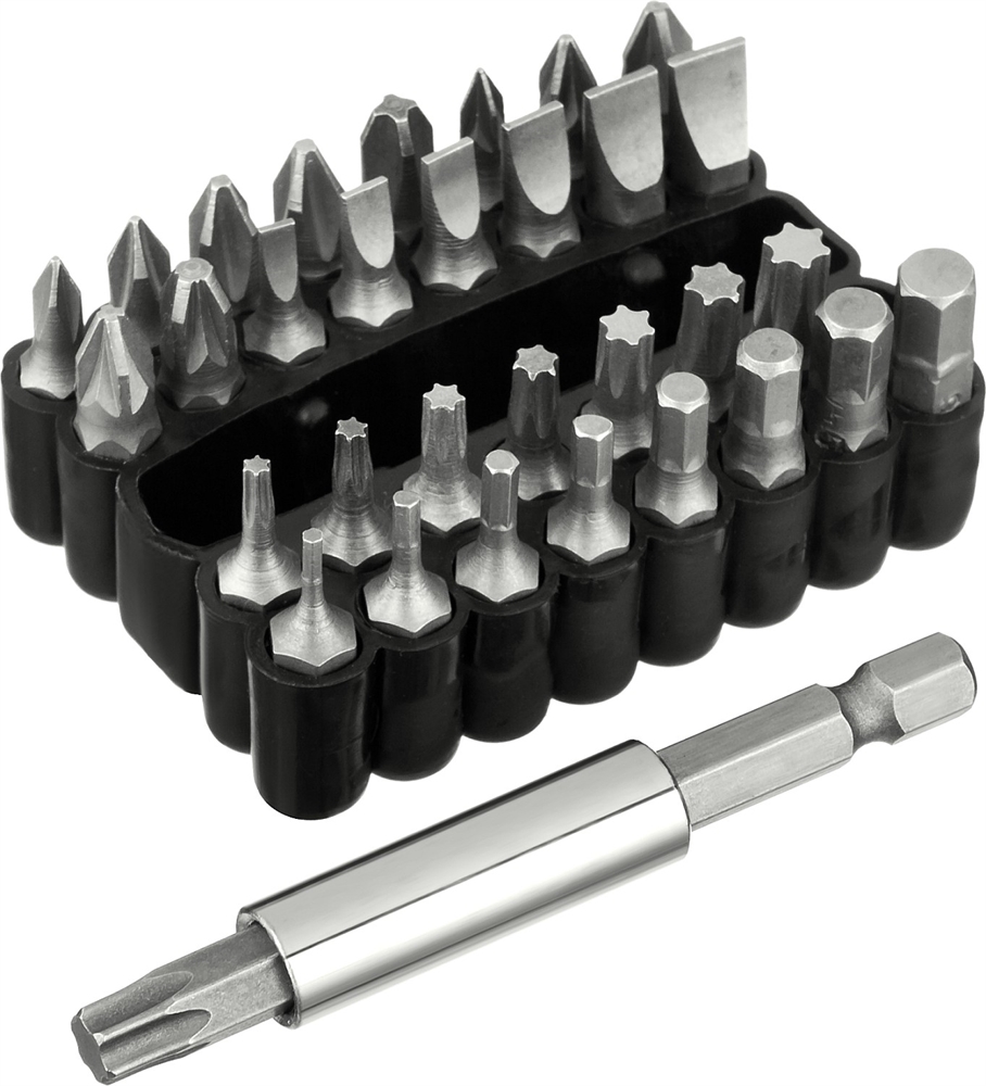 STAYER  33 шт, набор бит с магнитным адаптером (26085-H33) 26085-H33