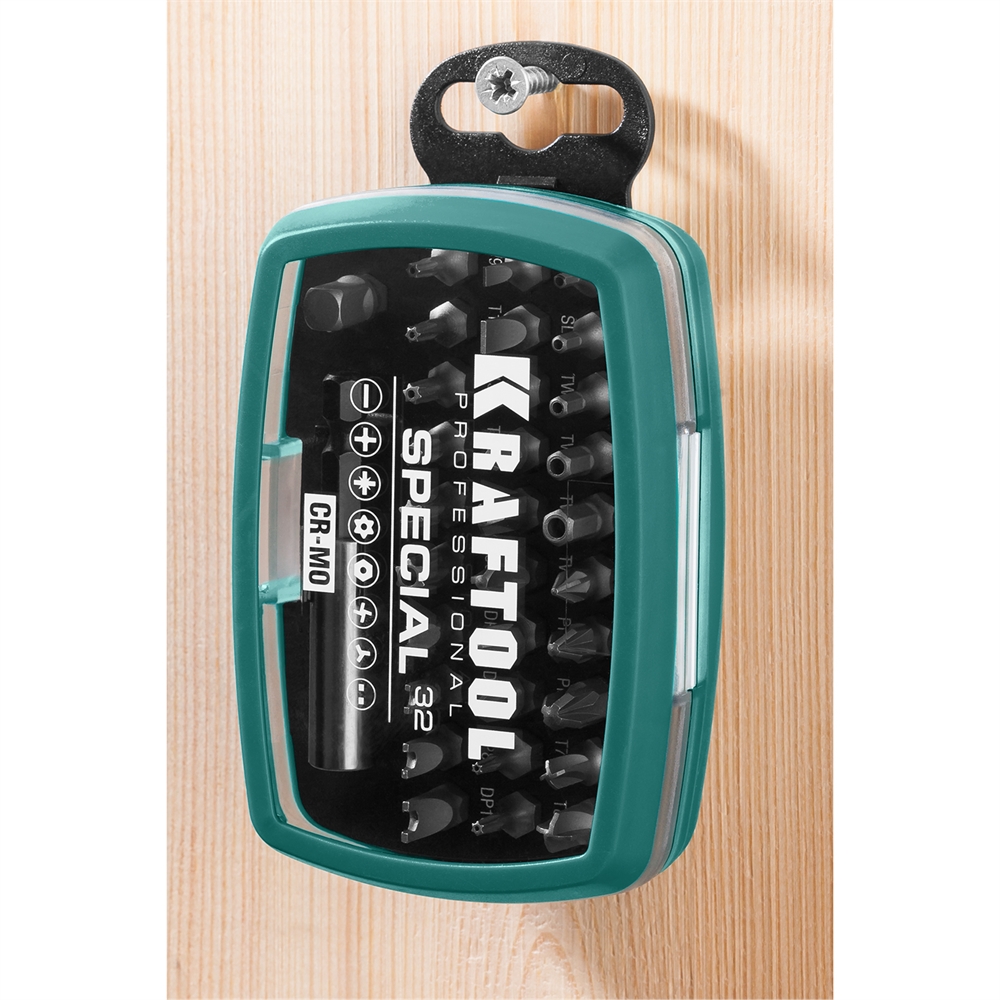 KRAFTOOL  Special-32, с адаптером 32 шт, набор специальных бит (2610-H32) 2610-H32