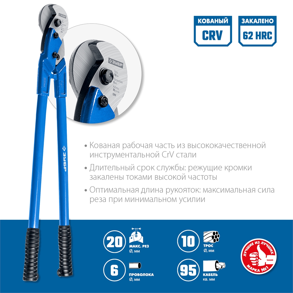 ЗУБР  600 мм, тросорез, Профессионал (23345-60) 23345-60