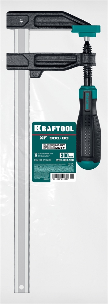 KRAFTOOL  MF-300/080, 80 х 300 мм, струбцина F (32011-080-300) 32011-080-300_z01
