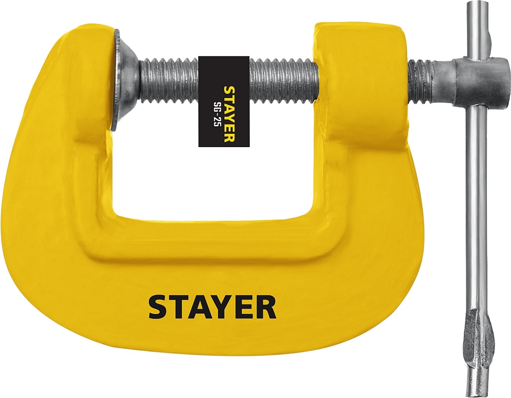 STAYER  S-25, 25 мм, чугунная струбцина (3215-025) 3215-025