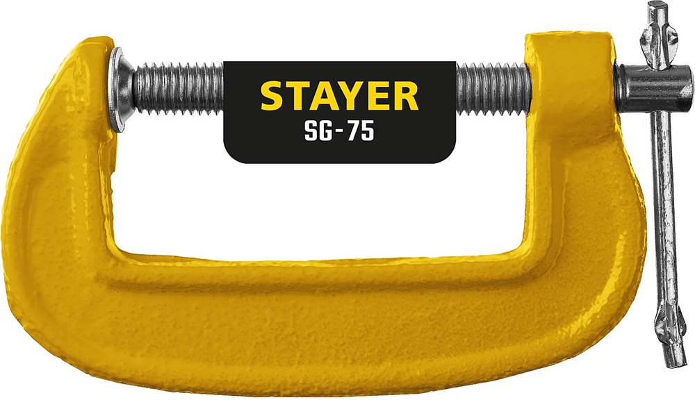 STAYER  SG-75, 75 мм, чугунная струбцина G (3215-075) 3215-075_z02