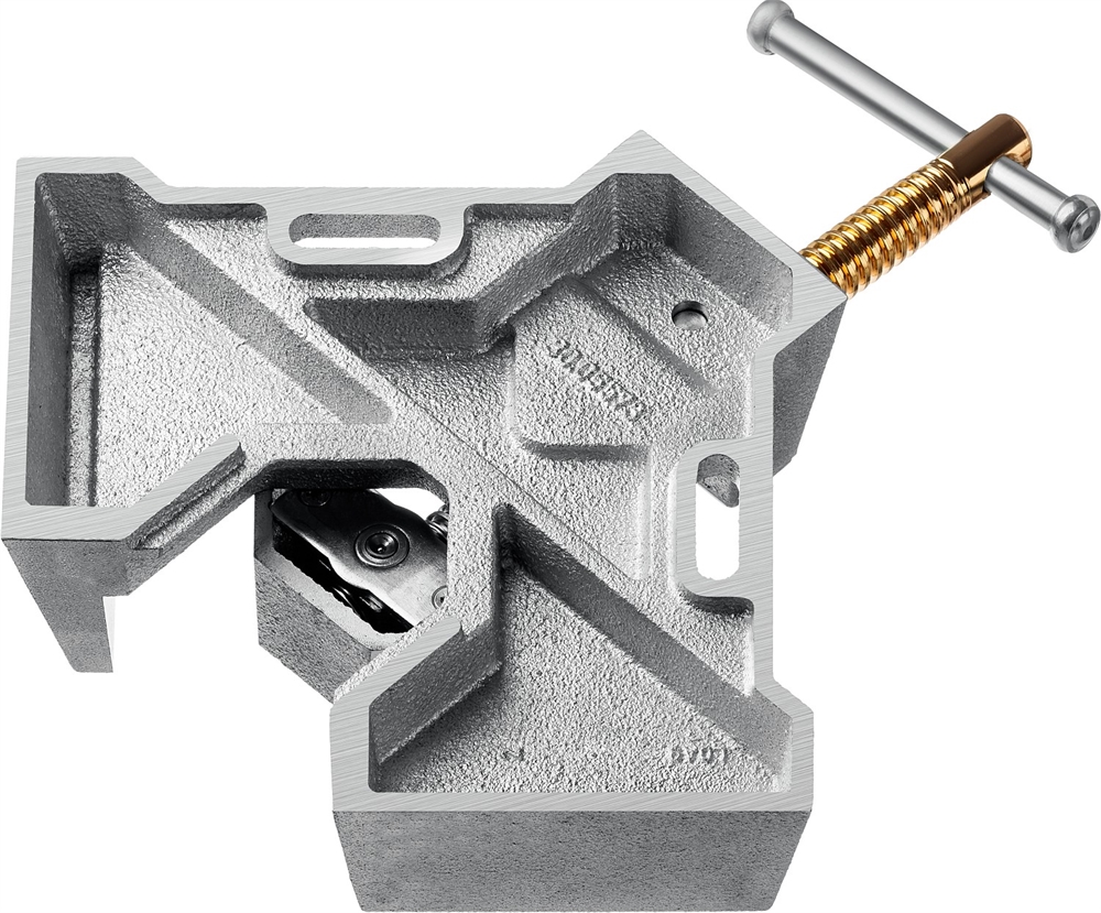 KRAFTOOL  Extrem C90, глубина зажима 90 мм, экстрамощная стальная угловая струбцина для сварочных работ (32201) 32201