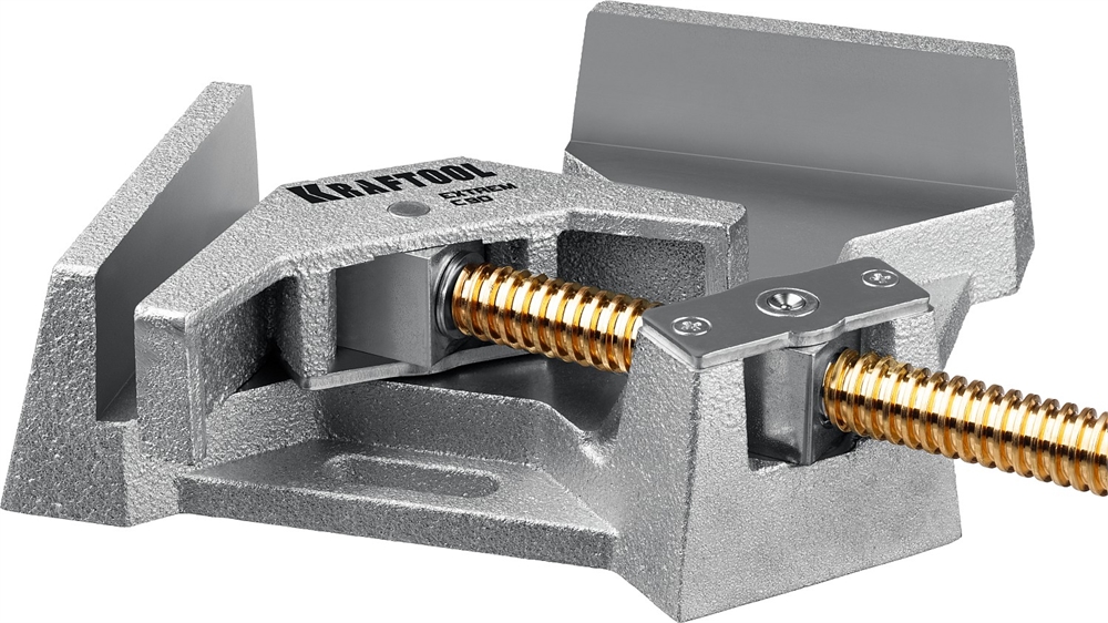 KRAFTOOL  Extrem C90, глубина зажима 90 мм, экстрамощная стальная угловая струбцина для сварочных работ (32201) 32201