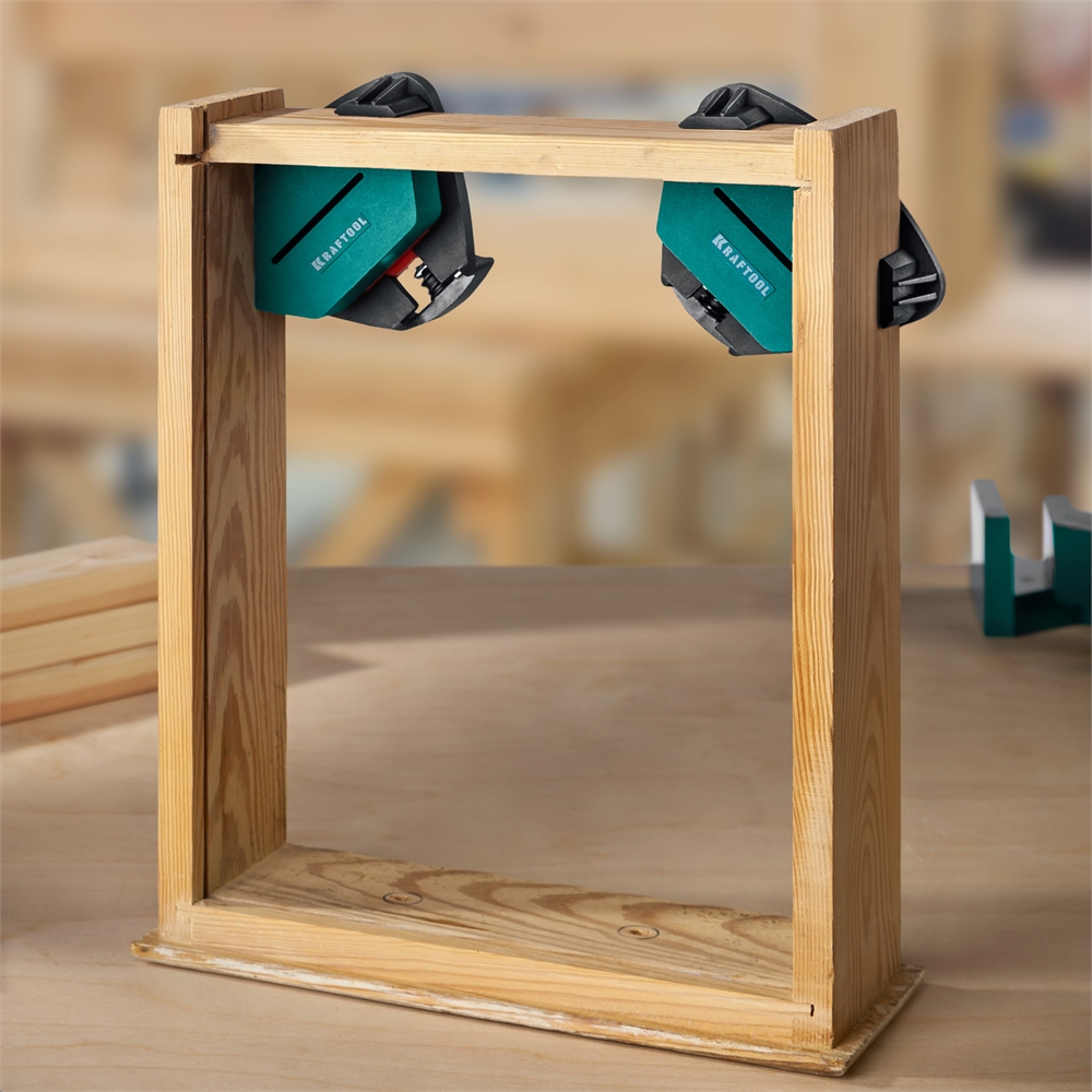 KRAFTOOL  CCS, два диапазона зажима 10 - 22/22 - 40 мм, 2 шт, пружинный угловой зажим (32205) 32205