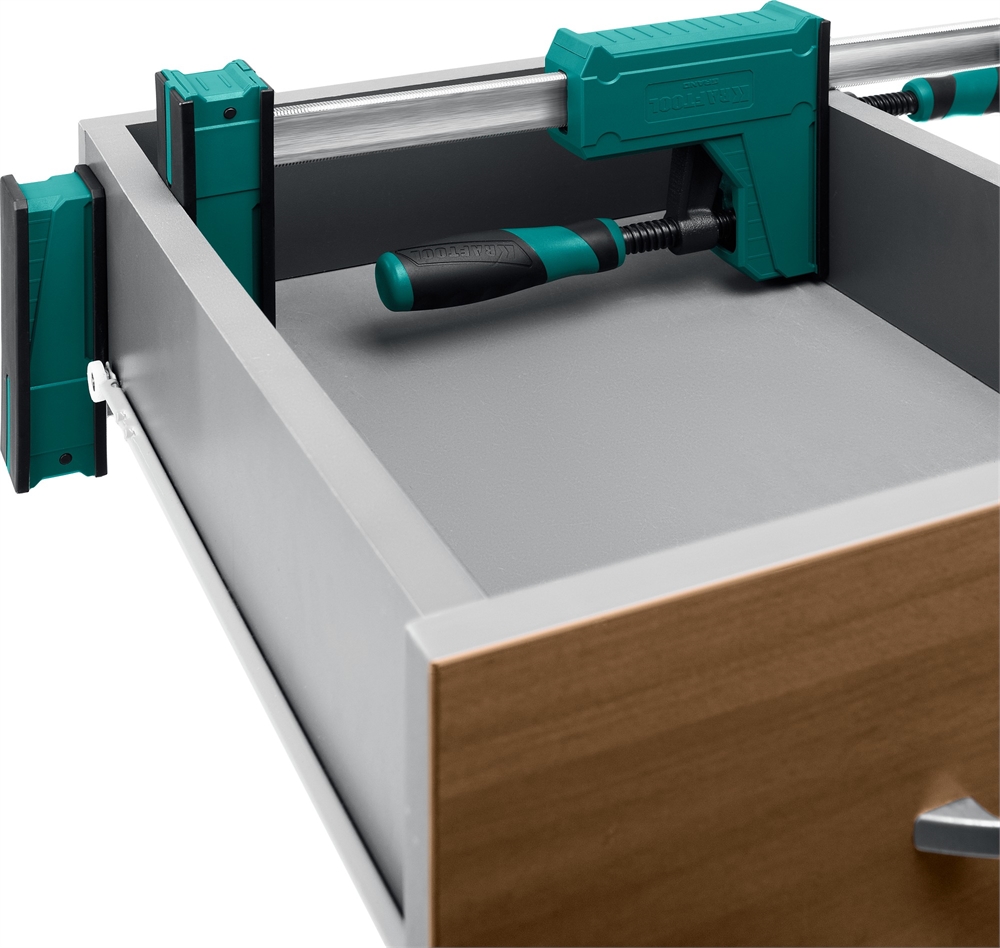 KRAFTOOL Grand-300/450, 300/450 мм, сжатие/распор, 600 кгс, глубина зажима 95 мм, корпусная струбцина (32240-30) 32240-30