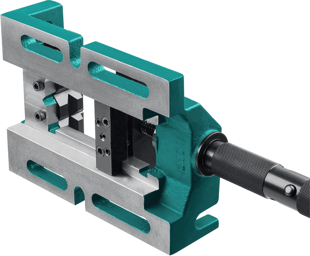 KRAFTOOL  100 мм, трехсторонние, станочные сверлильные тиски (32716-100) 32716-100