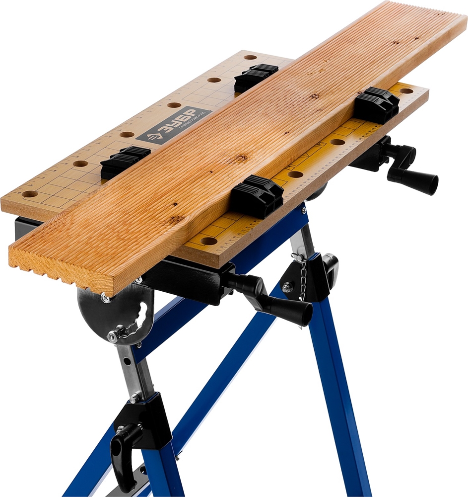 ЗУБР  T7, 605 х 490 х 810 мм, складной столярный верстак, Профессионал (38728) 38728