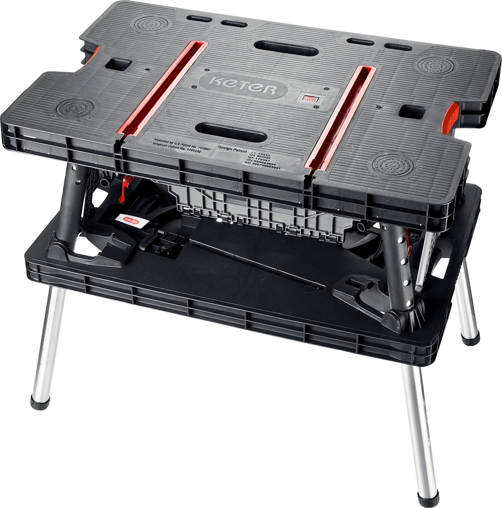 KETER  FOLDING, 850 х 550 х 755 мм, складной столярный верстак (38730) 38730