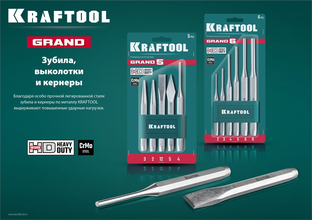 KRAFTOOL  Grand, 16 х 180 мм, слесарное зубило по металлу (2103-16) 2103-16