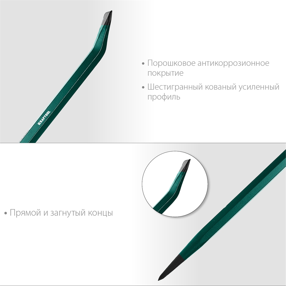 KRAFTOOL  900 мм, 19 мм, монтажный лом (21807-90) 21807-90_z01