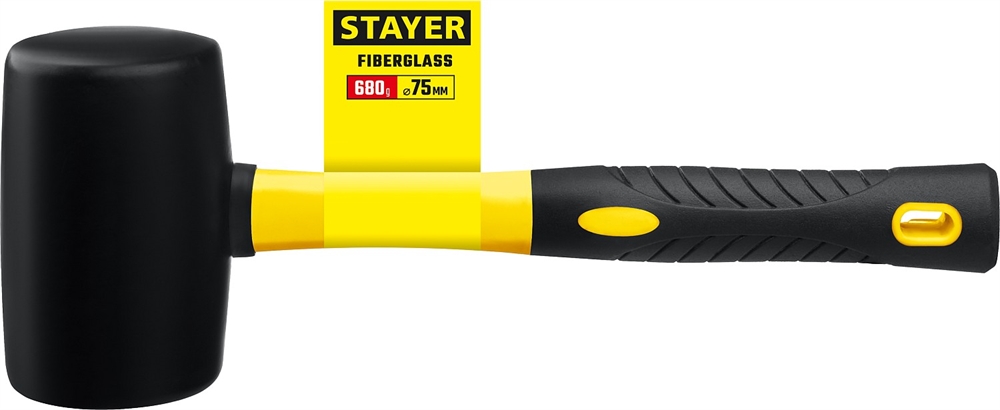 STAYER   450 г, чёрная, резиновая киянка, Professional (2054-65) 2054-65