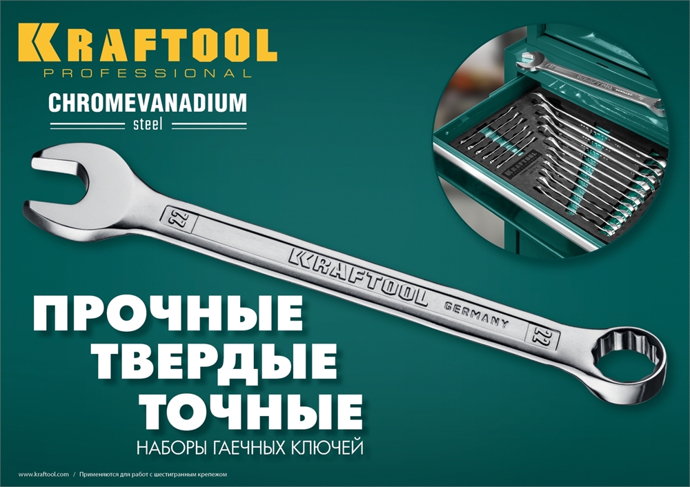 KRAFTOOL  18 шт, 6 - 32 мм, набор комбинированных гаечных ключей (27079-H18E) 27079-H18E