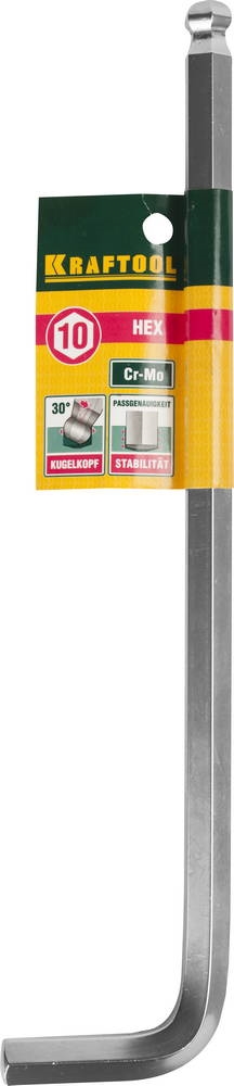 KRAFTOOL  Hex 10, длинный имбусовый ключ (27437-10) 27437-10