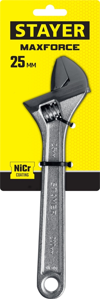 STAYER  MAX-Force, 200/25 мм, разводной ключ (2725-20) 2725-20_z01