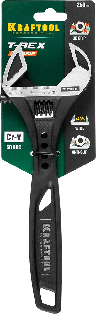 KRAFTOOL  T-REX, 250/43 мм, силовой разводной ключ (27254-25) 27254-25