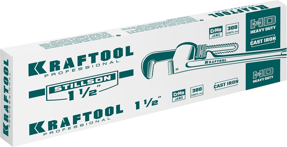 KRAFTOOL  STILLSON, 1.5″, 300 мм, трубный разводной ключ (2727-30) 2727-30