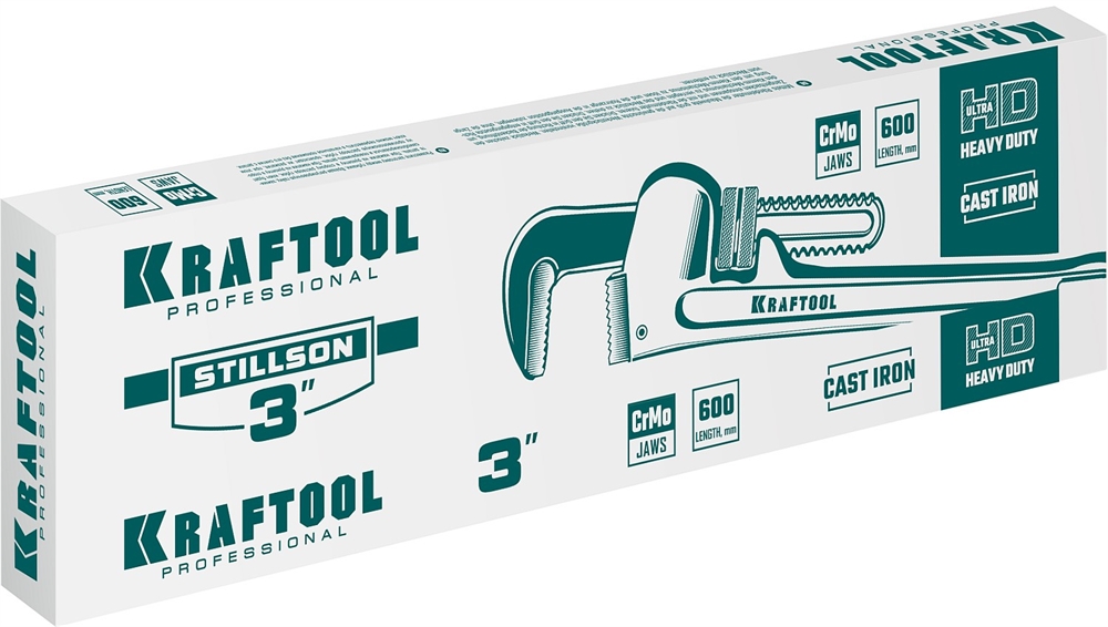 KRAFTOOL  STILLSON, 3″, 600 мм, трубный разводной ключ (2727-60) 2727-60