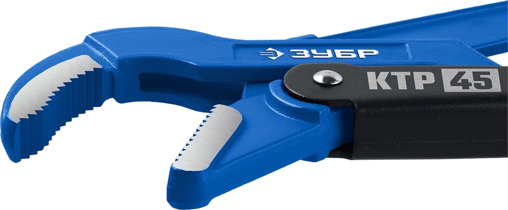 ЗУБР  КТР-45, №0, 1/2″, 330 мм, трубный ключ с изогнутыми губками, Профессионал (27337-0) 27337-0_z02