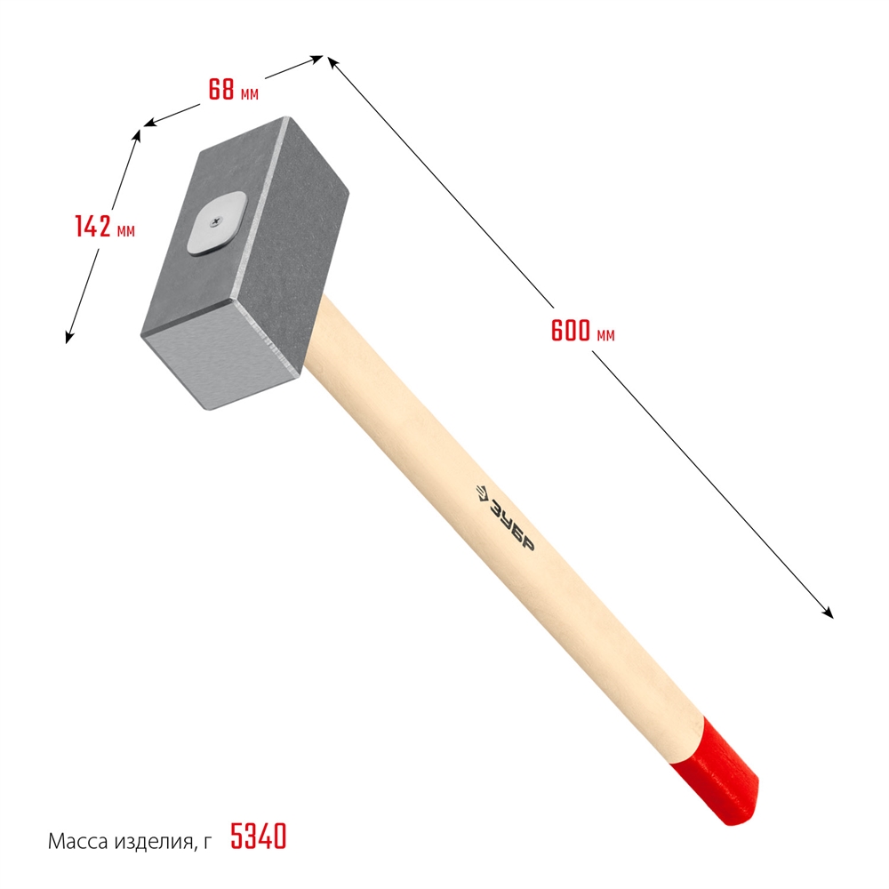 ЗУБР  5 кг, 600 мм, кованая кувалда (20112-5) 20112-5