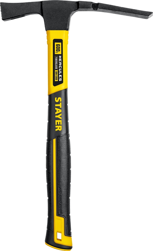 STAYER  Hercules, 600 г, молоток каменщика с фиберглассовой рукояткой, Professional (20161_z01) 20161_z01