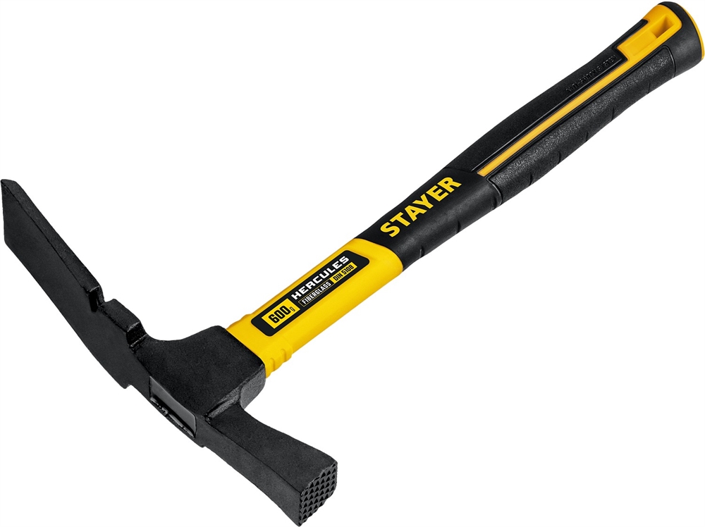 STAYER  Hercules, 600 г, молоток каменщика с фиберглассовой рукояткой, Professional (20161_z01) 20161_z01