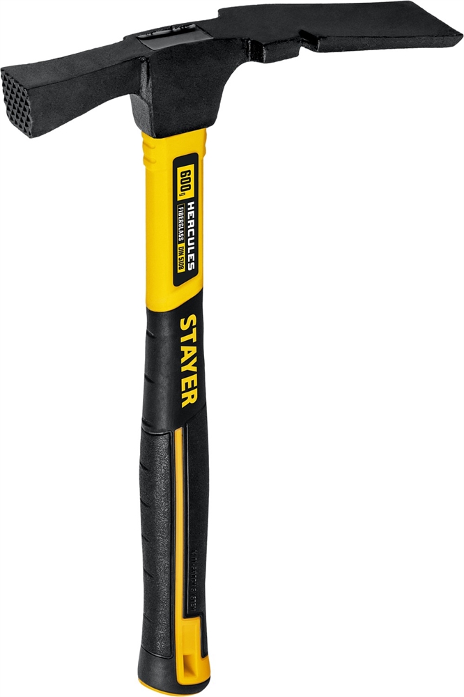 STAYER  Hercules, 600 г, молоток каменщика с фиберглассовой рукояткой, Professional (20161_z01) 20161_z01