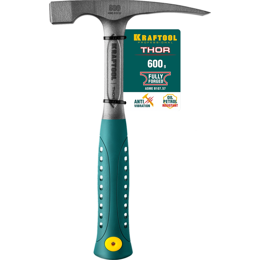 KRAFTOOL  Thor, 600 г, цельнокованый молоток каменщика (20191) 20191