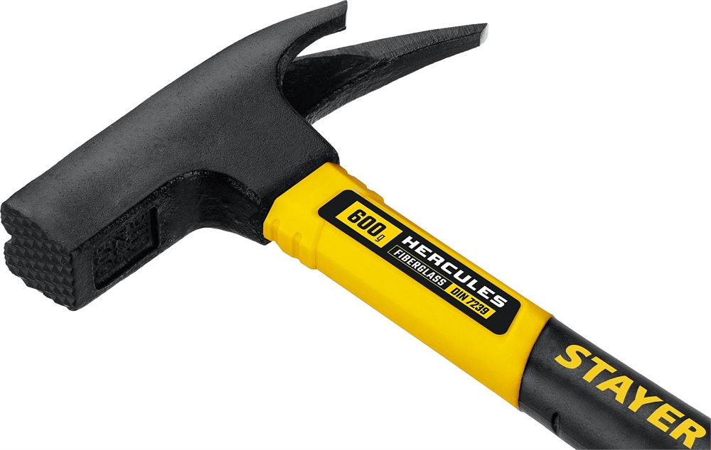 STAYER  Hercules, 600 г, молоток кровельщика с фиберглассовой рукояткой, Professional (20201_z01) 20201_z01